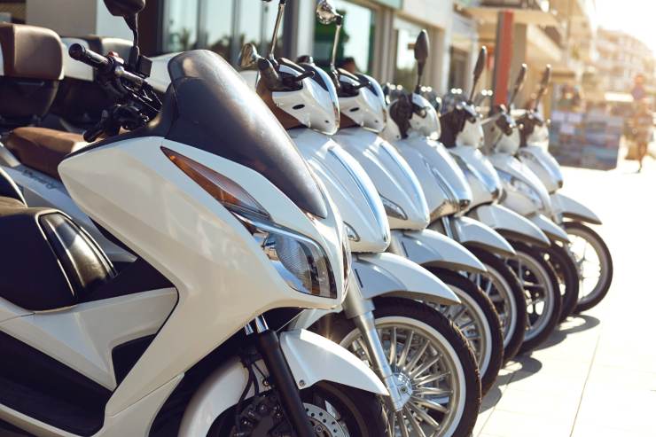 scooter in esposizione